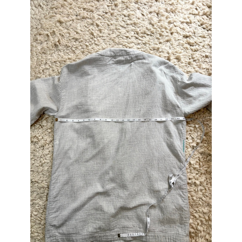 Women's COS Grey Cotton Boxy Robe Size L 100% Cotton - Picture 6 of 14